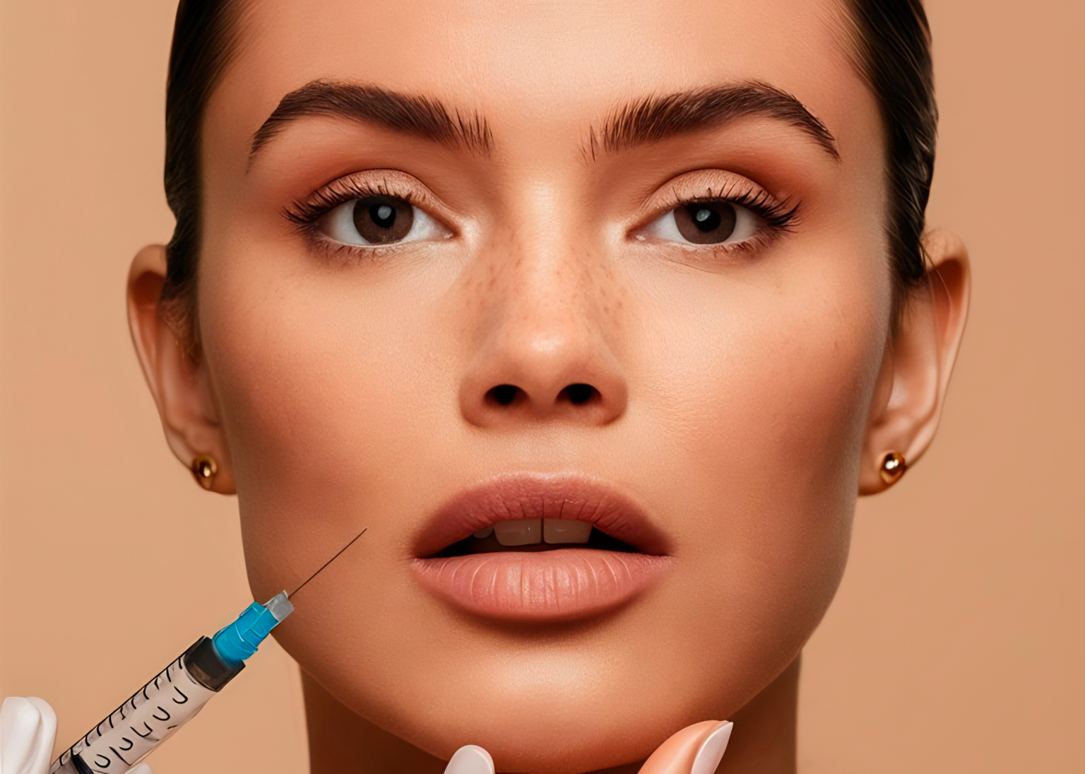 Injection being prepared in the clinical setting