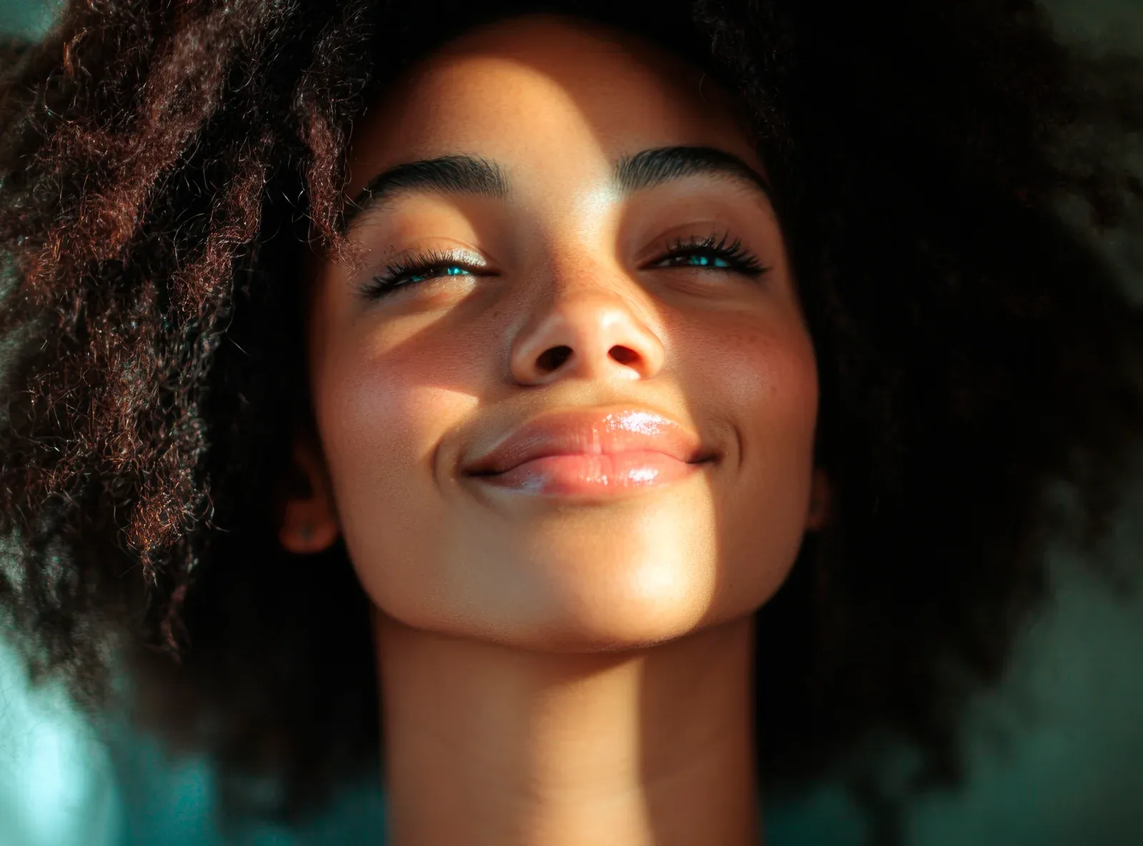 Smiling woman after receiving versatile IM vitamin shot at Seychelles wellness clinic