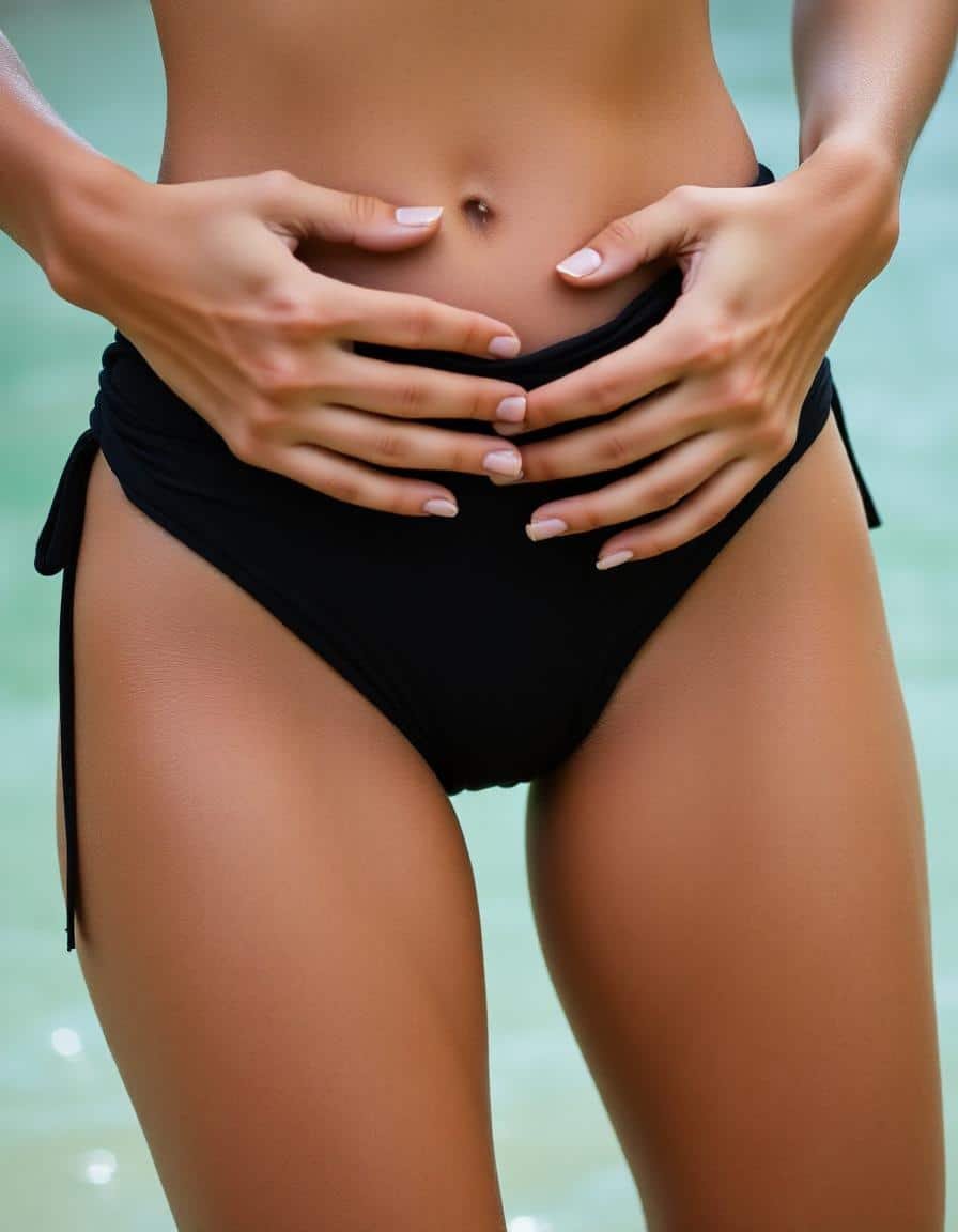 a woman wearing a bikini