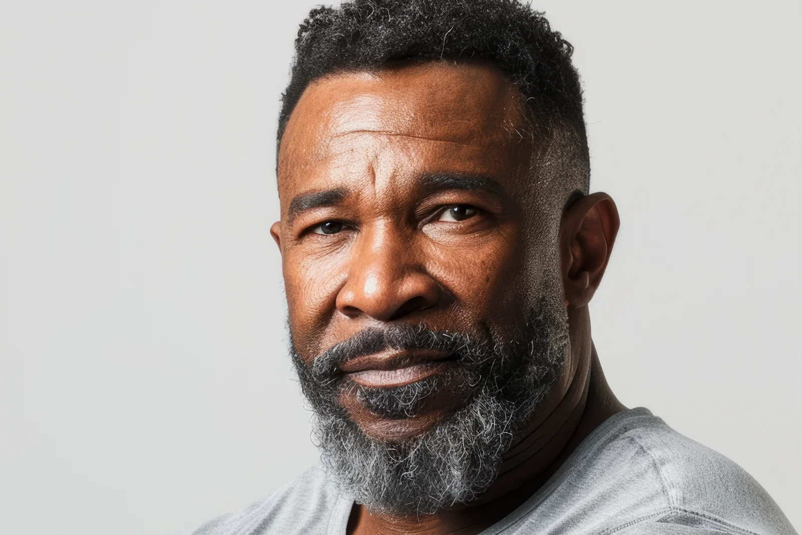 Hombre maduro con barba, representando tratamientos anti-aging y wellness específicos para hombres.