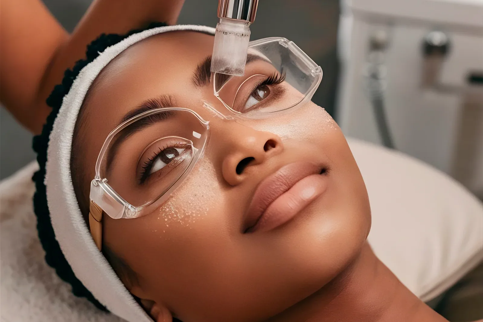 Dermapen treatment to reduce scars and skin blemishes in the Seychelles.