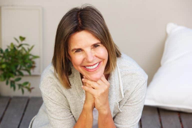 Woman on a balanced hormone programme