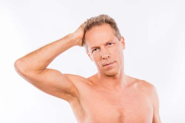 No hairy underarms or chest man